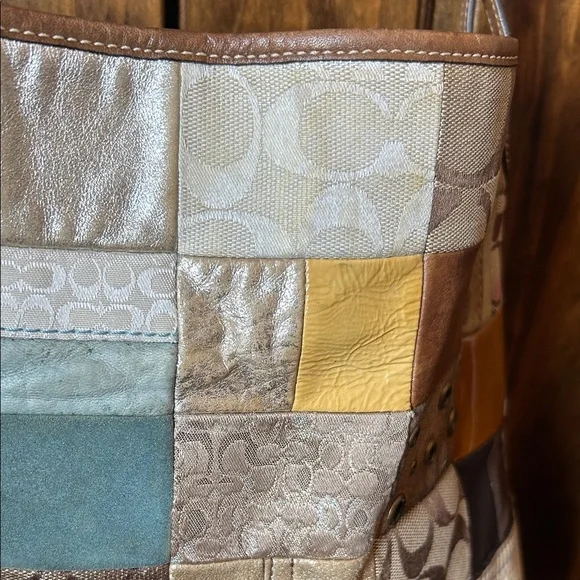 Coach Patchwork Hobo Bag in Multicolor - Picture 9 of 16